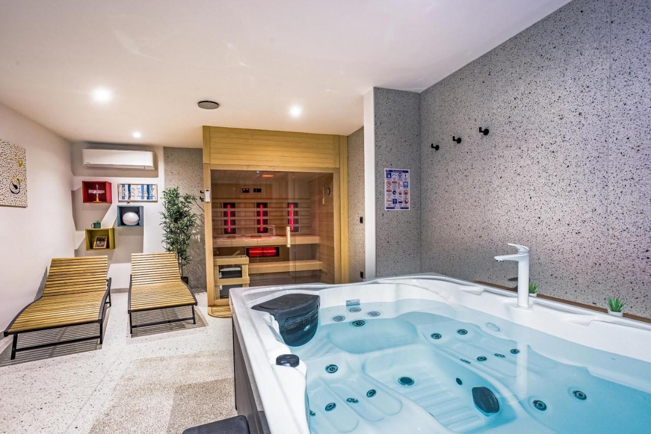 Villa Dispet With Heated Pool, Jacuzzi, Sauna And Cinema Čelina Exterior foto