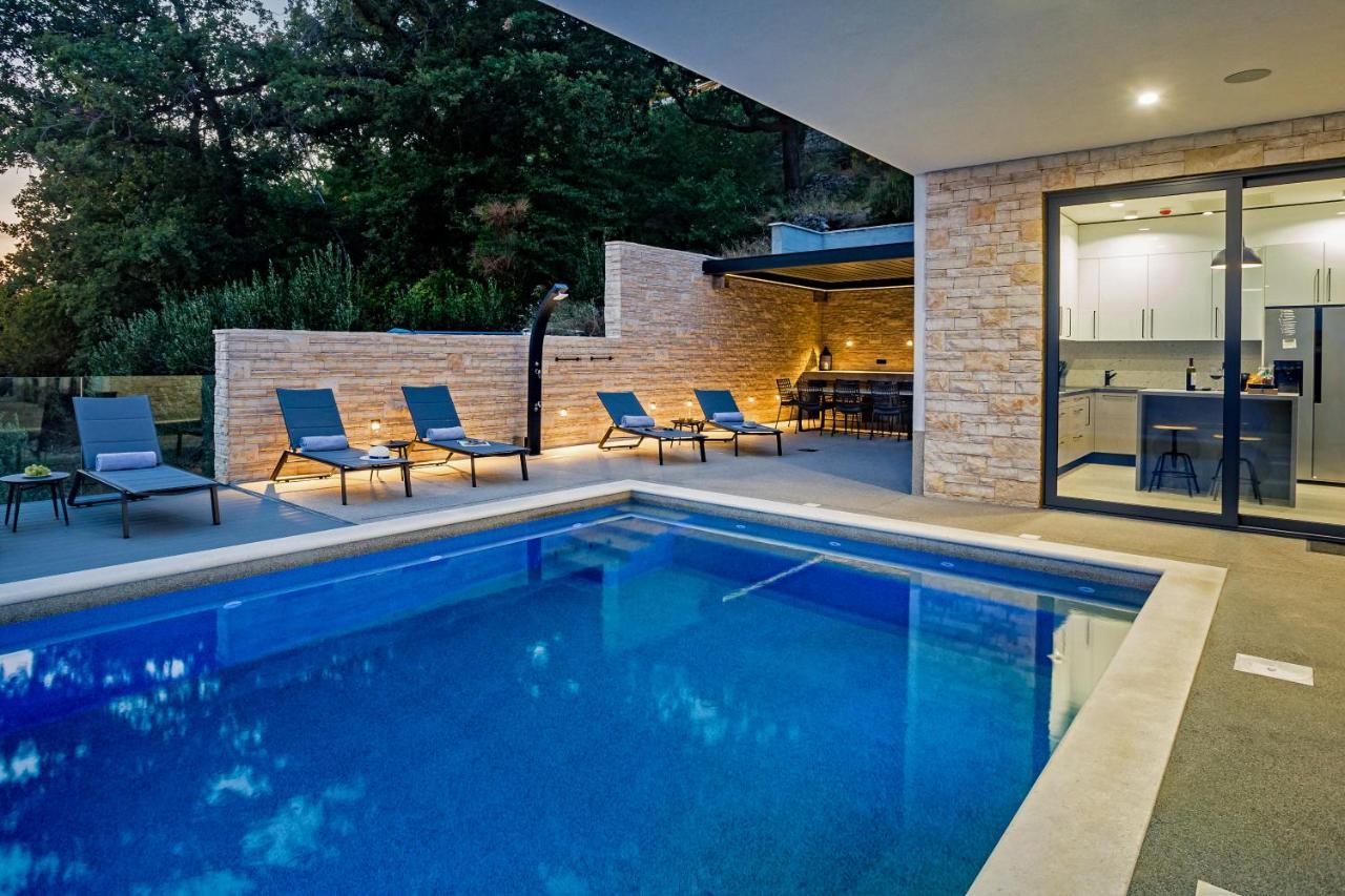 Villa Dispet With Heated Pool, Jacuzzi, Sauna And Cinema Čelina Exterior foto